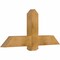 Ekena Millwork Eugene Rough Sawn Timber Gable Bracket, Western Red Cedar, 48"W x 22"H x 4"D x 6"F, 11/12 Pitch GBW048X22X0406EUG00RWR - alternate 2